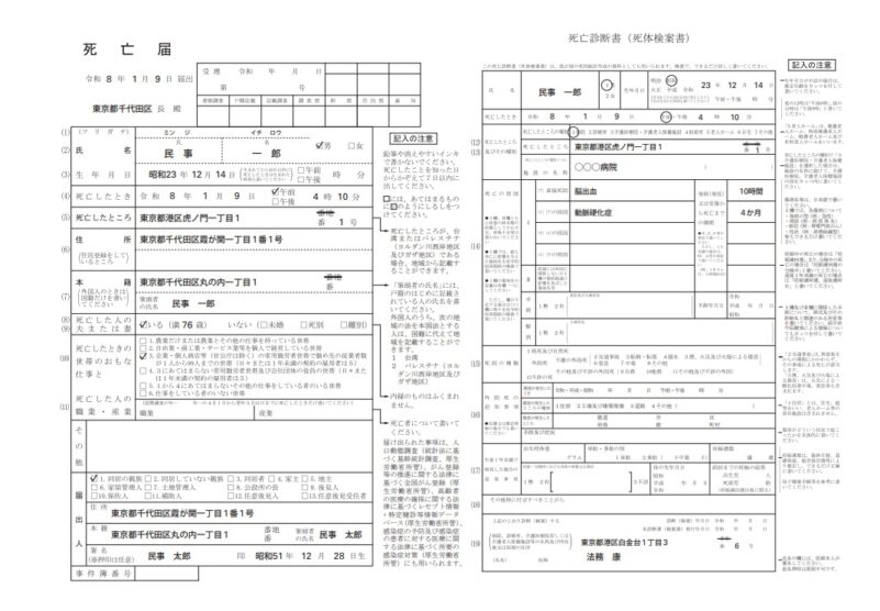 死亡診断書